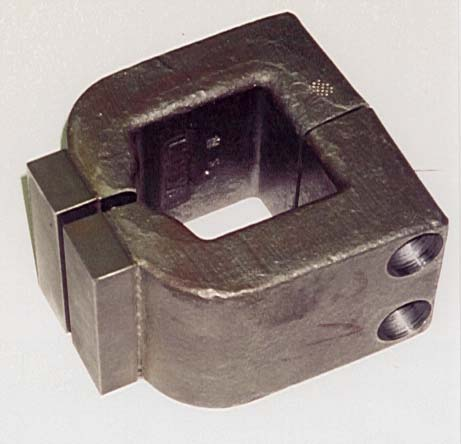 Magnetschienenbremsen Aufbau Aufschieferungsarmer Polschuh Magnetisch gut leitender Stahl