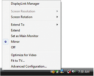 Spiegelung Mirror View (Image repeated over multiple TVs) USB to HDMI Monitor Extender (TU2-HDMI) Windows 7 1.