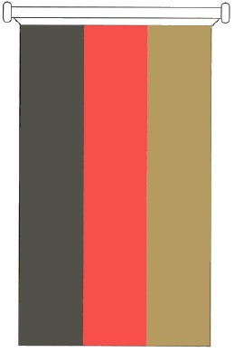 Bundesflagge in Bannerform