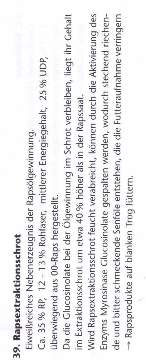 Aus dem Handbuch Futter Auflage 1999 Futtertabellen 2016: