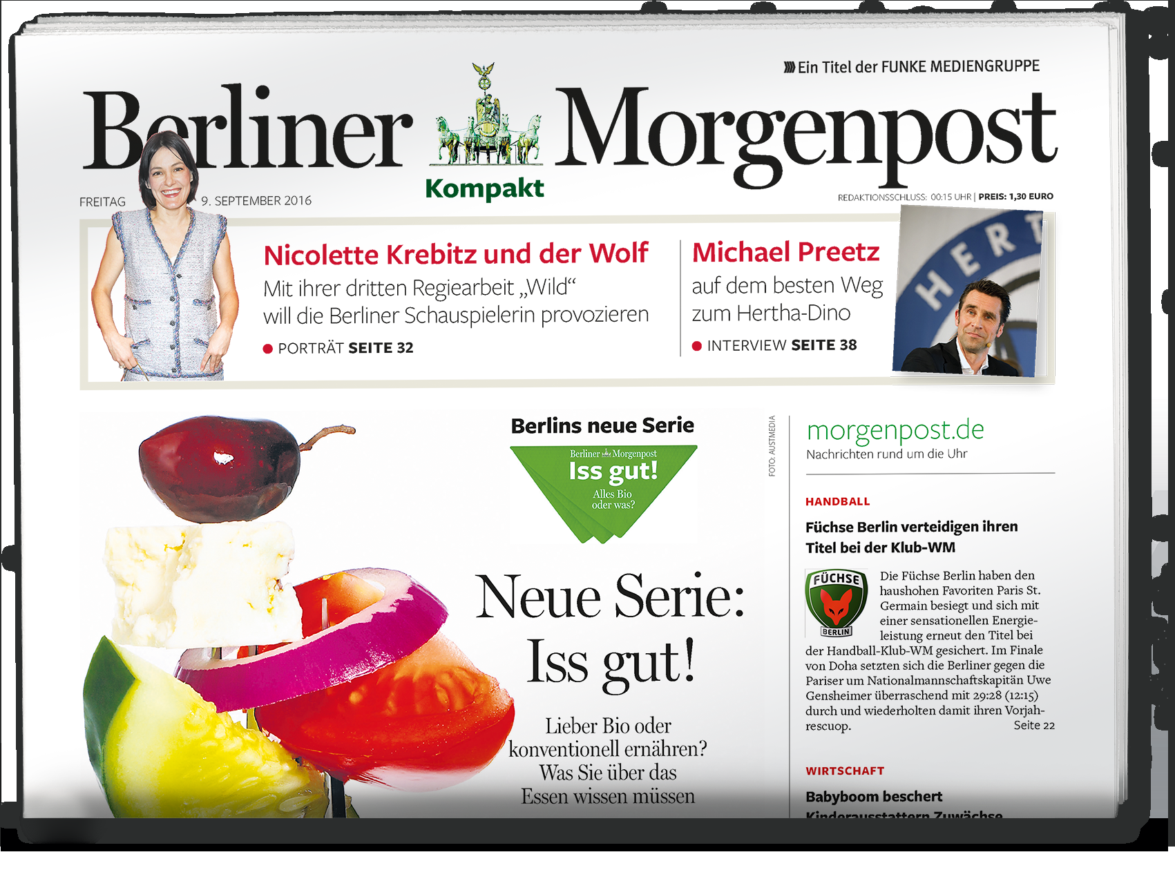 Quellen: 1 Marken-Nettoreichweite der Berliner Morgenpost.