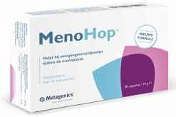 MenoHop 30K Phyto-Östrogenkombination gegen Wechseljahrssymptome PRO KAPSEL Hopfenextrakt (Humulus lupulus) standardisiert auf Hopein 200 mg - 8-Prenylnaringenin 200 µg Soja-Extrakt (Glycine max)
