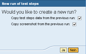 Rahmen eines einzigen Testzyklus möglich: " Lock des vorherigen Testlaufs " (Optionale) Kopie der