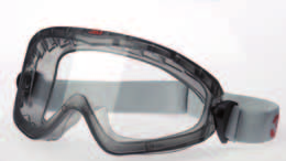 Vollsichtbrillen Dieses Modell wurde speziell zum Tragen mit Korrektionsbrillen, Staubmasken oder Atemschutz-Halbmasken entwickelt.