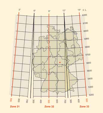 Universale Transversale Mercator-Projektion (UTM) UTM (englisch: Universal Transverse Mercator) ist ein Abbildungssystem.