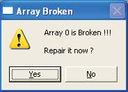 RAID 1-Array von der RAID-Software erkannt wird, können Sie dieses Problem Schritt für Schritt beheben. 1. Ein Dialogfenster weist Sie auf das defekte RAID-Array hin.