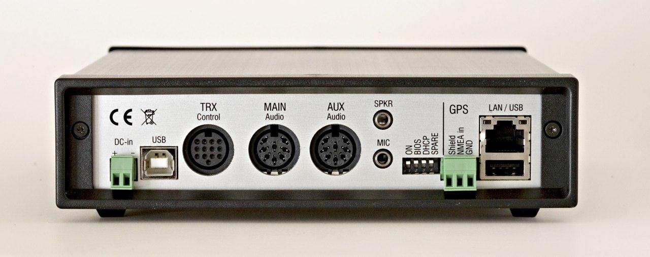 2 x TRX Audio (MAIN / AUX) TRX Control, USB, GPS Optional: LAN,