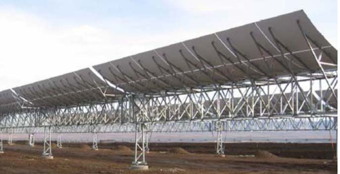 Solarkraftwerk der Welt ANDASOL III 50 MW Parabolrinnen Kraftwerk mit Salzschmelze als