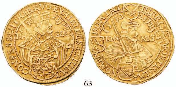Lilie / Stehender St. Johannes der Täufer. Gold. Friedb.3136; FuS 168. sehr selten. Prägeschwäche, Rs.
