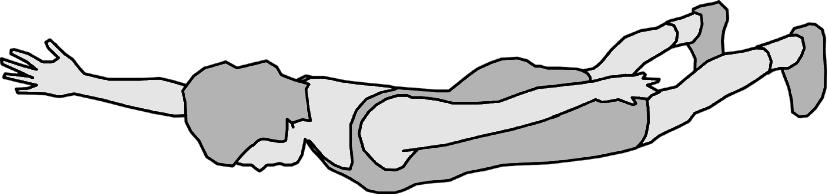 6. Station Rückenzirkel Kräftigung der oberen Rückenmuskulatur Bauchlage, Kopf mit Blick zum Boden leicht anheben, Bauch und Gesäß anspannen, Zehen auf den Boden aufstellen.