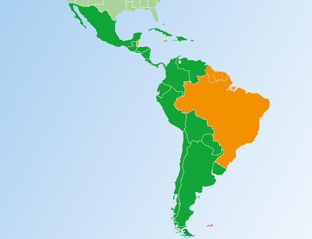 Mexiko Guatemala El Salvador Nicaragua Costa Rica Panama Ecuador Peru Chile Kuba Dom.