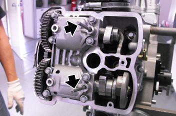 Motor DORSODURO 1200 ABS - ATC Drehmoment-Richtwerte (N*m) Mutter Befestigung Zahnräder Nockenwellen (erster Durchgang) - M15x1 (4) 30 Nm (22.