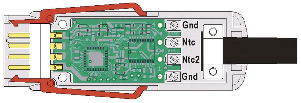 Eingangsstecker und Adapterkabel ALMEMO D7 Digitaler Temperaturfühler mit ALMEMO D6-Messstecker für NTC ZAD040FS Hohe Präzision. Hohe Auflösung 0,001 K für den Messbereich -20 bis +65 C.