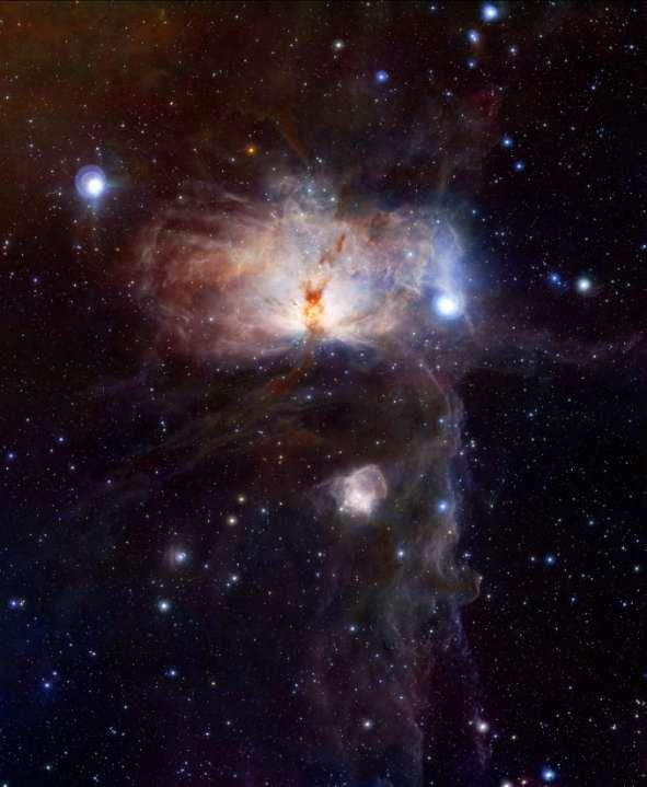 Flammennebel Im Sternbild Orion Ca 1500 Lj entfernt