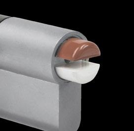 WC-Funktion Knaufzylinder mit rot-weißer Besetztanzeige. Anwendung Zum Einsatz in WC-Türen.
