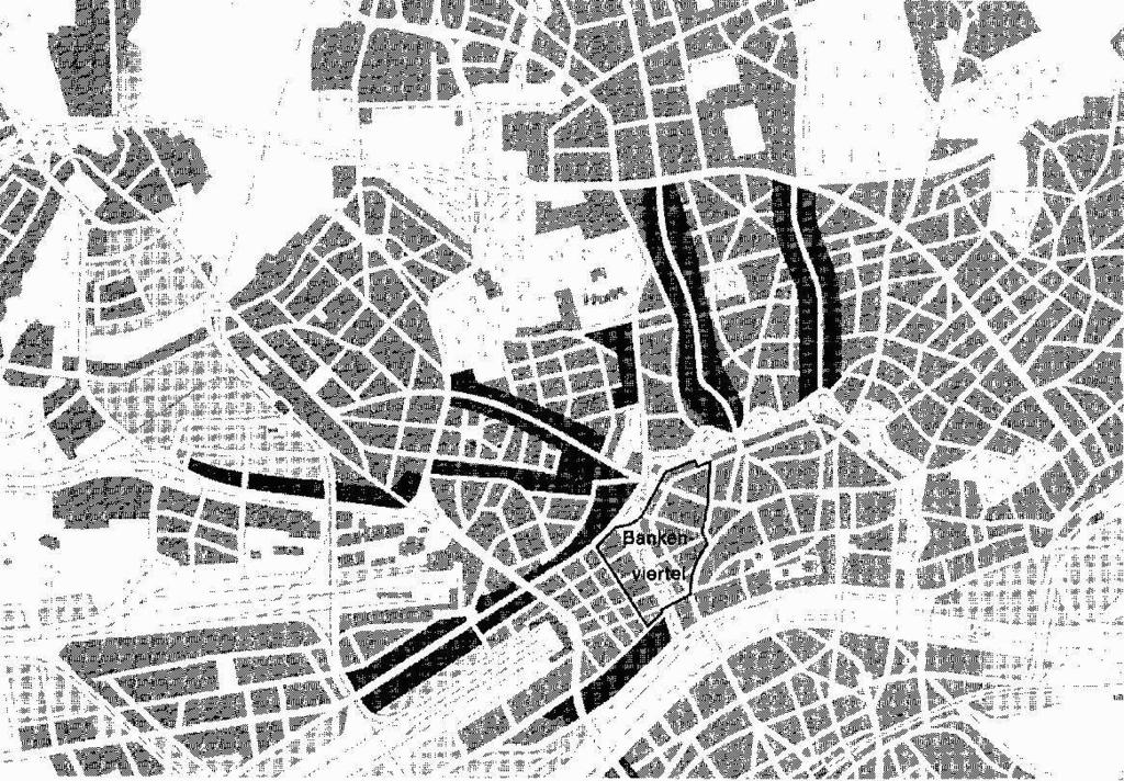 Fingerplan 60er Jahre Die aus dem Zentrum führenden Ausfallstraßen sollten in den 60er Jahren nachverdichtet werden. Als Stadterweiterungsgebiet wurde das Westend herangezogen.