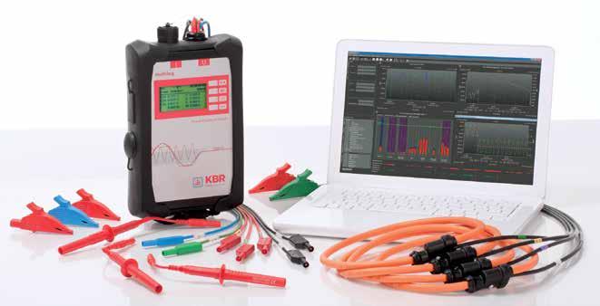 6 7 Messen wie die Profis mit KBR Messtechnik POWER QUALITY Mobiler Netzanalysator für Nieder-, Mittel- und Hochsannungsnetze Komlette Erfassung aller elektrischen Parameter, arallel und lückenlos