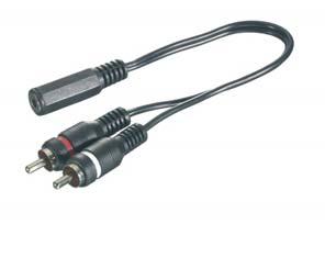 189 Cinch/Scart-Audio-Verbindung Scart-Stecker (OUT) -> x Cinch-Stecker - Zum Verbinden von TV-Gerät oder Videorecorder mit der HiFi-Anlage oder anderen