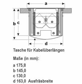 126,00 Edelstahl / 2-fach 50 10 421 161,00 Edelstahl / 4-fach Bestückung: mit 2