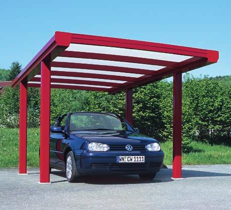 900 mm Tiefe Satteldach DACHFORMEN Bei den TECTOLA-Carports haben