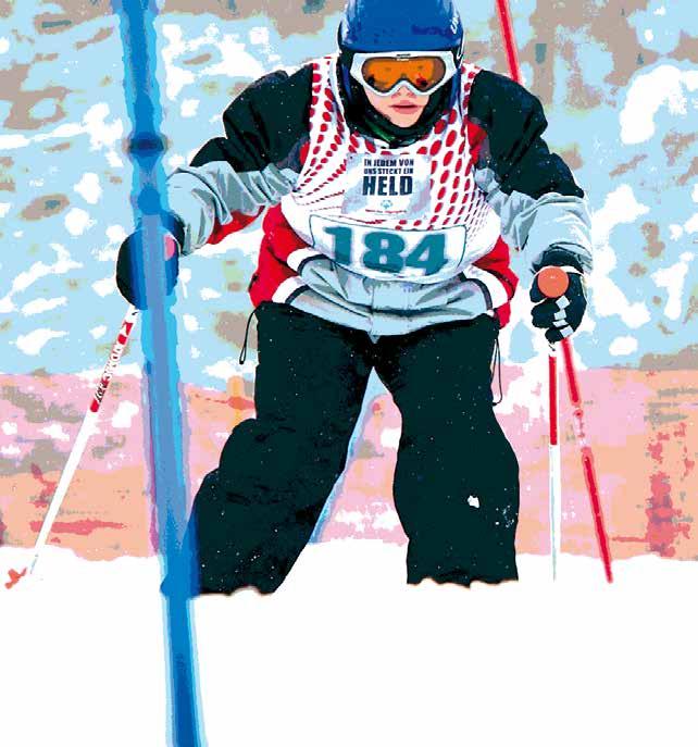 Special Olympics-Wettbewerbe im Ski Alpin 10 11 Die Ski-Alpin-Wettbewerbe sind Einzel-Wettbewerbe. Es gibt Wettbewerbe für Anfänger, für Fortgeschrittene und für Könner.