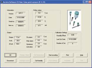 Taupunkt Zubehör für und CS Service Software Für FA/VA Sensoren inkl.