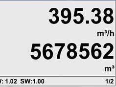 drehbar, Displayanzeige drehbar um 180 Sicherungsring für Ein- und Ausbau unter Druck Tiefenskala für genauen Einbau 4 Werte im Display: Nm³/h, Nm³, Nm/s, C Einheiten frei einstellbar Min.-/Max.