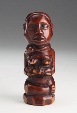 Feines Figurenpaar der Ba Kongo, Demokratische Republik Kongo. H = 20,5 cm. 500. /700. 4561.
