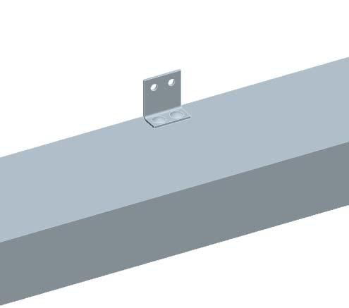 Montage 1. Bohren Sie 2 ø4mm Löcher in der Mitte des Rahmenprofils oben 10mm vom Außenrand entfernt (mit Montagefuß abzeichnen) 2.