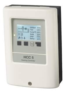 HCC5 - Heizkreis Controller Witterungsgefhrter Heizkreiscontroller mit Wärmeanforderung fr einen gemischten Heizkreis mit zusätzlicher Brauchwasserfunktion.
