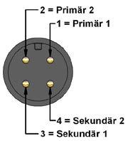 - 5 - AC-AUSGANG 9 5 8 6 Kabelbelegung für TPE-Leitung: weiß (5): Primär 2 schwarz (6): Sekundär 2 braun (9): Primär 1 blau (8):