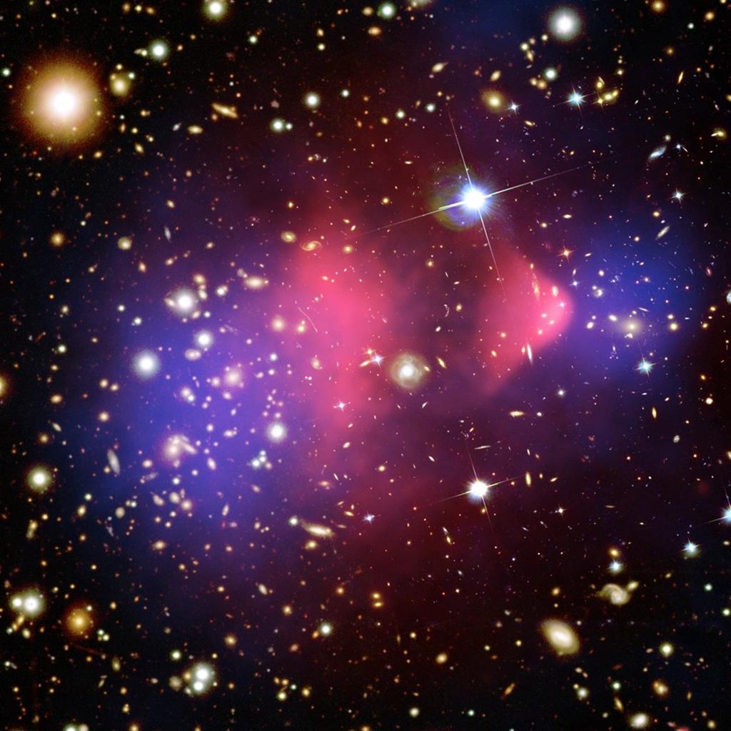 Aber: Der Bullet Cluster Starker Hinweis auf die Existenz dunkler Materie?