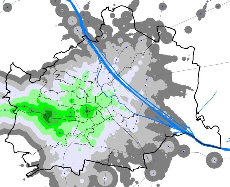 Einzugsbereich Zielkonzept 2016 Wien Hbf +
