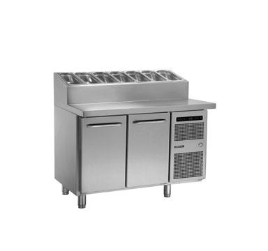 GASTRO 07 - Kühltisch mit Belegstation K 1407 CSG PT DL/DR L2* Modell 34 86-140-0951 (A) HFC--Modell auch erhältlich. : 86-140-0948 (B).