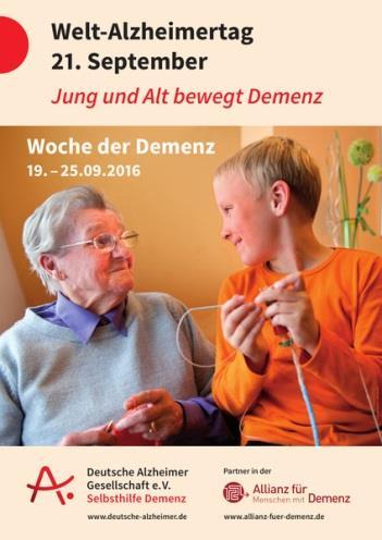 Welt-Alzheimertag 2016- Aktionen der PSAG Halle/ Saalekreis 20. September 2016 um 16:00 Uhr (Einlass: 15:00 Uhr) Freier Eintritt!