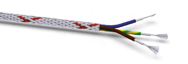 Hitzebeständige Leitungen aus GLASSEIde Glasseidensteuerleitungen mehradrig Li Gu Gl U S J B 2 x 0,75²Ni + 1,00²Cu-vn Kf-rt-X Glasseidensteuerleitung Kombination aus mehradriger Anschlussleitung und