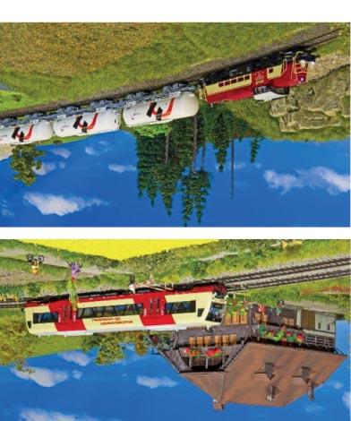 Die Bodensee-Gu rtelbahn der BSW-Modellbahngruppe Lindau Die Module der Bodenseegürtelbahn orientieren sich am realen Vorbild der Bahnanlagen zwischen Kressbronn und