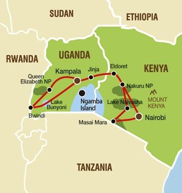 Für diejenigen, die wenig Zeit haben und nur die Gorillas sehen möchten, gibt es auch eine verkürzte 7 Tage Gorilla Tour von/bis Kampala geben.