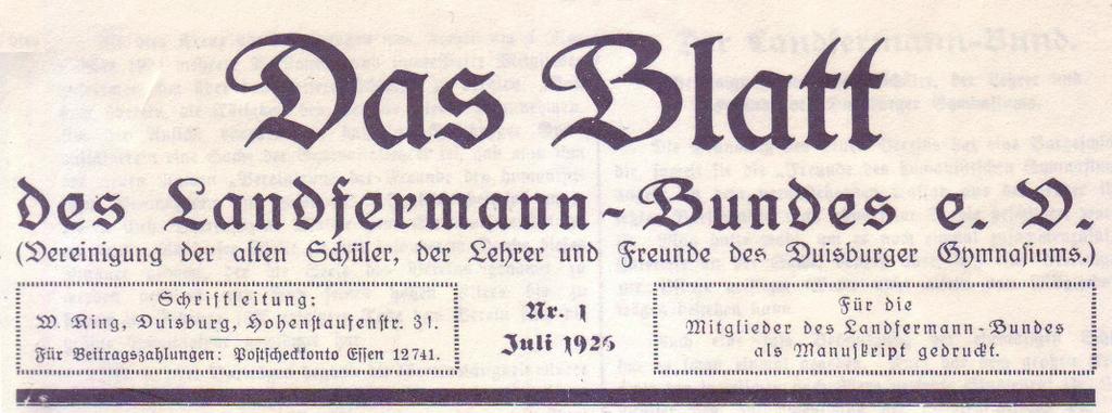 Landfermann-Blätter 1926-2016 Der Landfermann-Bund e.v.