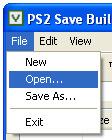 7.) System Konfiguration s Datei mit dem PS2-Save