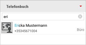 Kontakte Kontakte Kontakte im Telefonbuch suchen Über die One Net-App können Sie auf das Telefonbuch Ihres Unternehmens zugreifen.