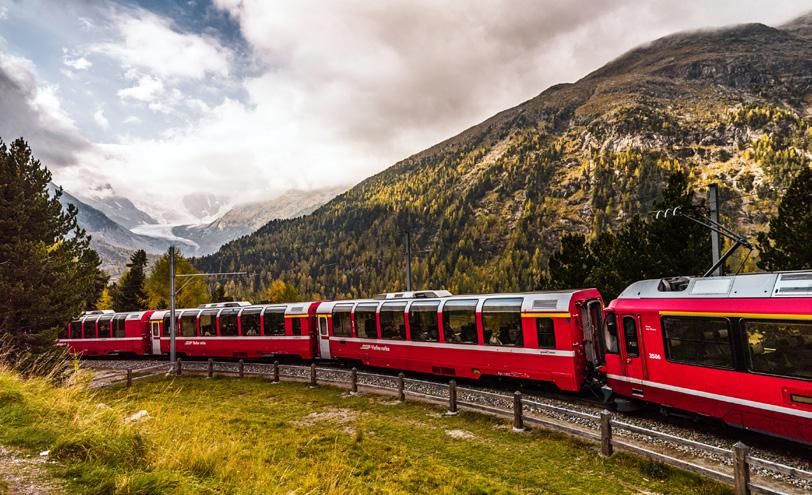 Kurzreisen 2 TAGE/1 NACHT 210. Bernina Express Poschiavo Pontresina. Vom Süden hinauf zu den Gipfeln des Bernina.