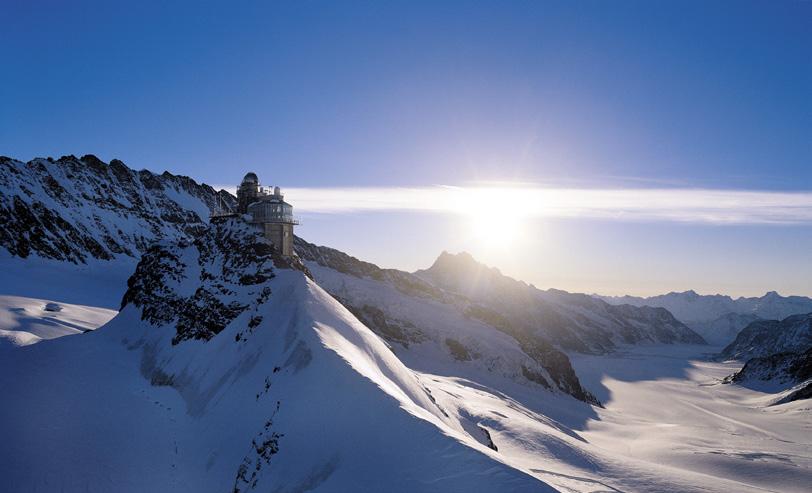 Kurzreisen 2 TAGE/1 NACHT 270. Jungfraujoch Top of Europe. Eiger, Mönch und Jungfrau zum Greifen nahe.