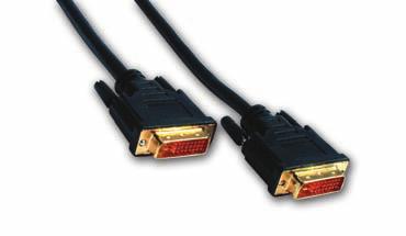 schwarz DVI-D 24+1 Dual Link Kabel, vergoldet 361 252 050 A-Stecker / A-Buchse 5 m Kabel, max.