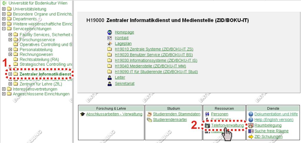 1 Prozessablauf und Hintergrundinformationen 1.1 Zweck Die Applikation Telefonverwaltung ermöglicht