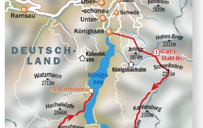 TOURBESCHREIBUNG Die Mehrtagestour um den Königssee gehört zu Deutschlands schönsten