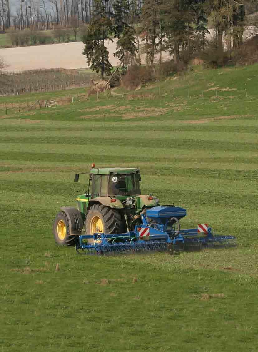 Spezieller Striegelzinken für Wiesenpflege Herkömmliche Unkrautstriegelzinken sind oftmals zu weich.