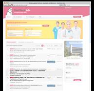 DocCheck Jobs Homepage.