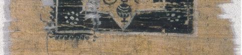 179 Es handelt sich um ein Muster für eine kleinformatige Tabula, die in schwarzer Tinte auf Papyrus ausgeführt wurde und nach Annemarie Stauffer der Zeitspanne vom 4. bis 5.
