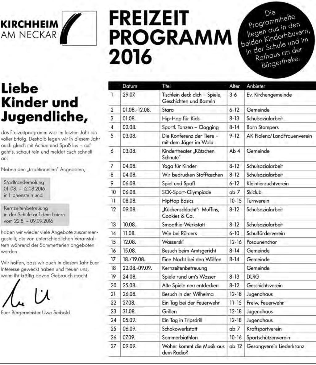 Amtsblatt für die Stadt Bönnigheim und die Gemeinden Kirchheim am Neckar  und Erligheim - PDF Free Download
